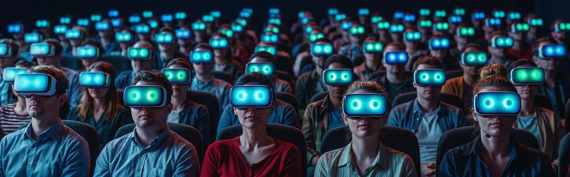 Dav v VR headsetech se dívá přímo na vás